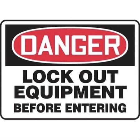 Accuform OSHA DANGER SAFETY SIGN LOCK OUT MLKT025XT MLKT025XT
